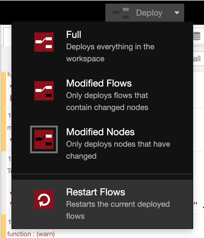 Node-RED - Restart Flows